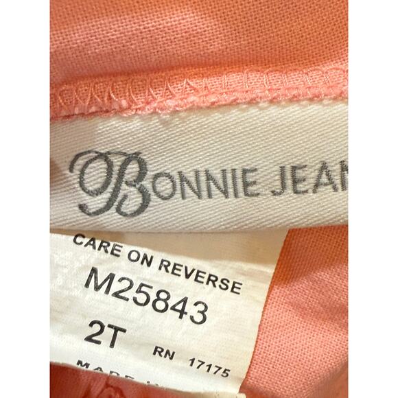 Bonnie Jean Pink Floral Embroidered Sleeveless Cotton Dress Toddler 2T Girl - Picture 4 of 9